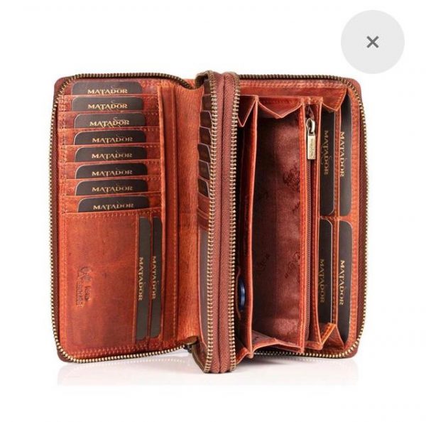Leather purse 09214