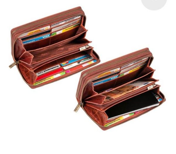 Leather purse 09215