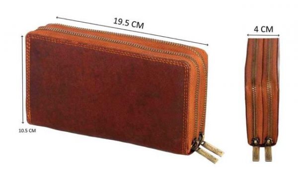 Leather purse 09217